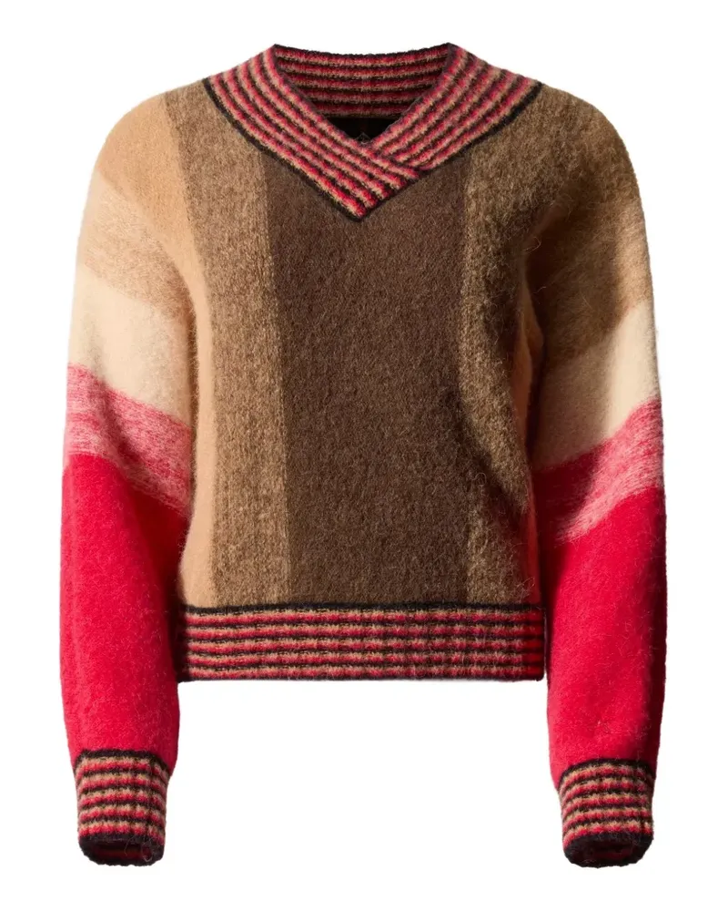 Perfect Moment Pullover mit V-Ausschnitt - Braun Braun