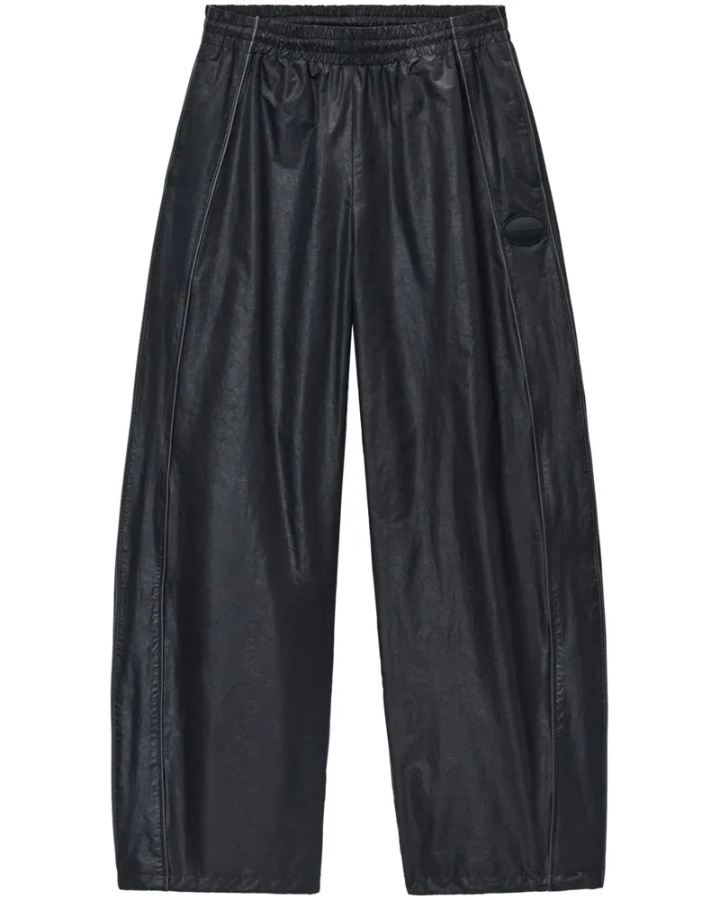 Alexander Wang Jogginghose aus Faux-Leder - Schwarz Schwarz