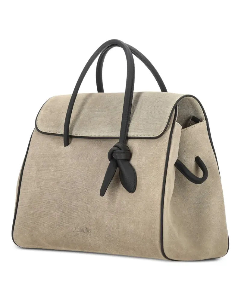 Jacquemus The Turismo Made in Italy Soft Shopper. - Nude Nude