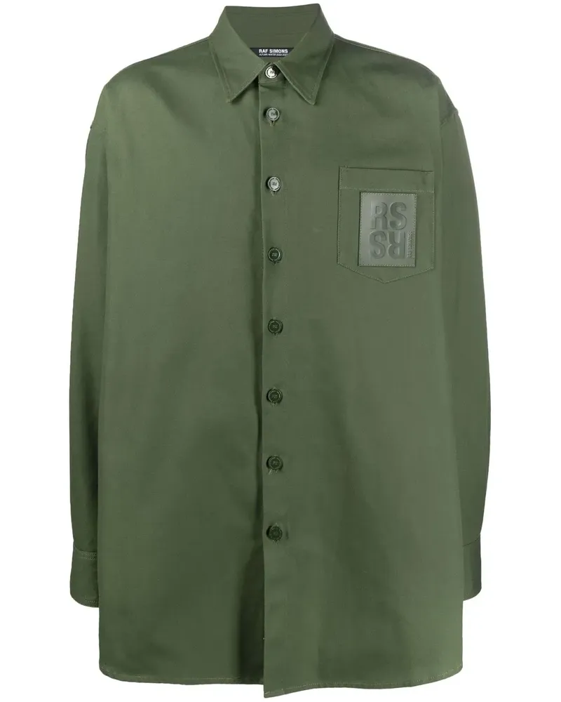 Raf Simons Hemd im Oversized-Look - Grün Grün