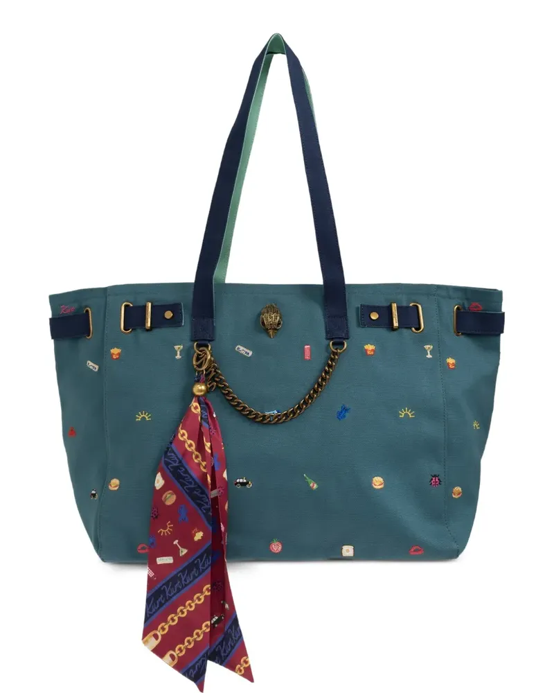 Kurt Geiger Solane embroidered tote bag - Grün Grün