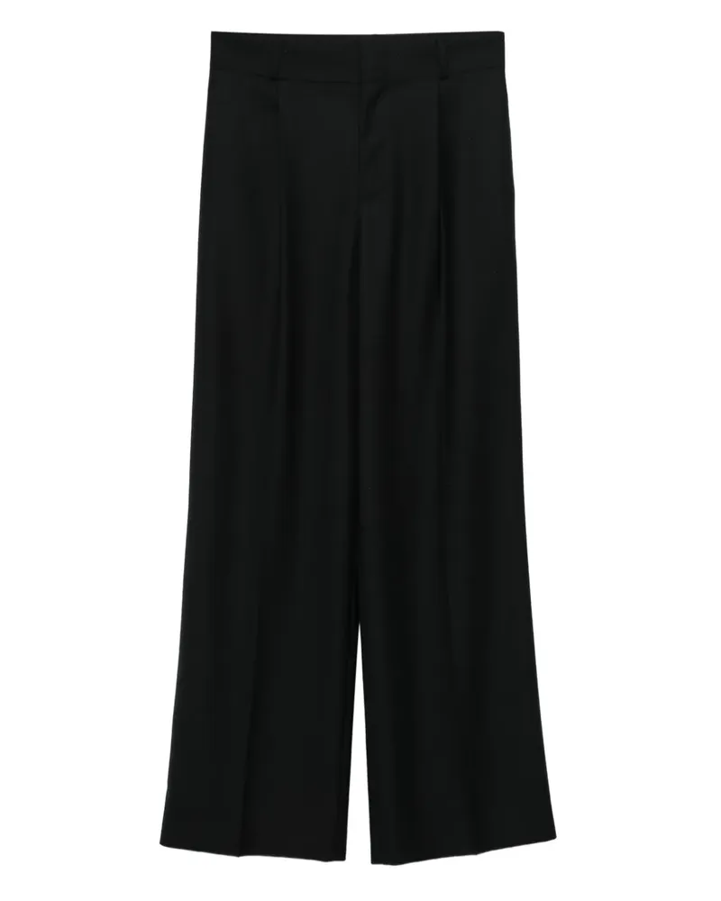 Moschino Plissierte Hose - Schwarz Schwarz