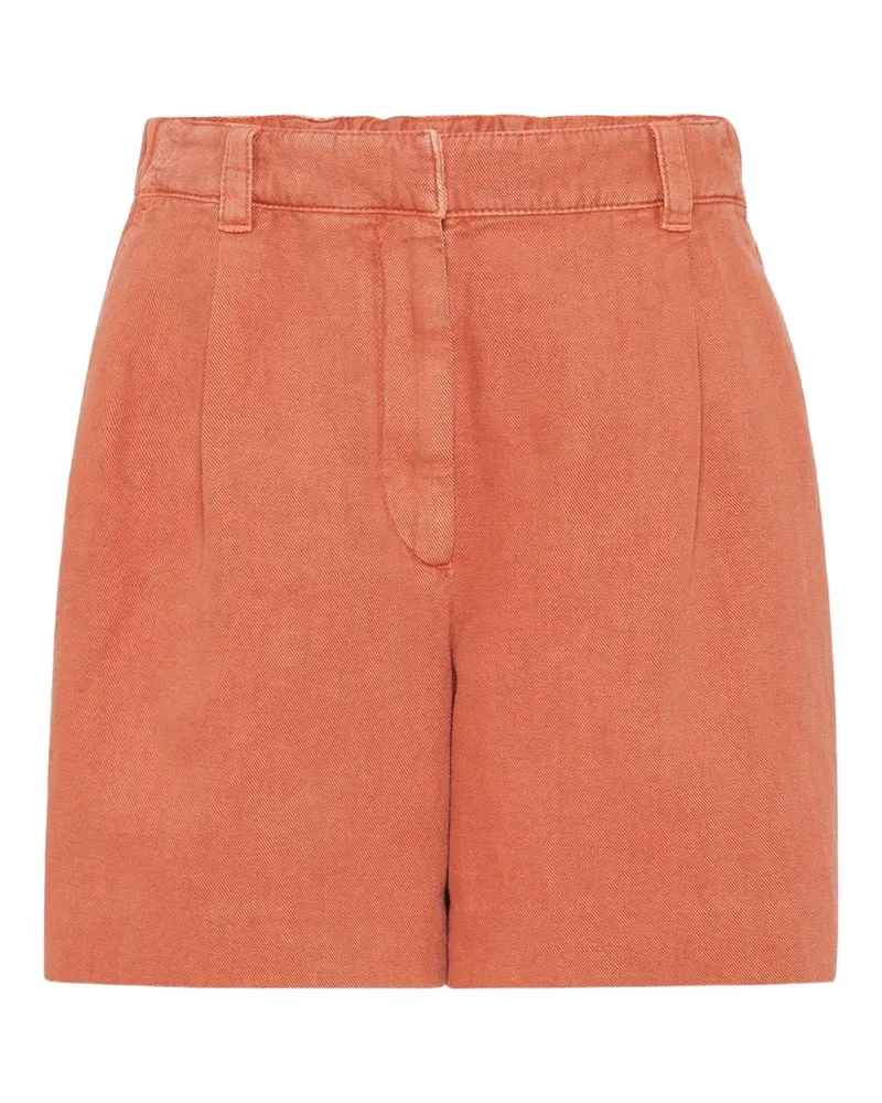 Brunello Cucinelli Shorts mit Bundfalten - Orange Orange