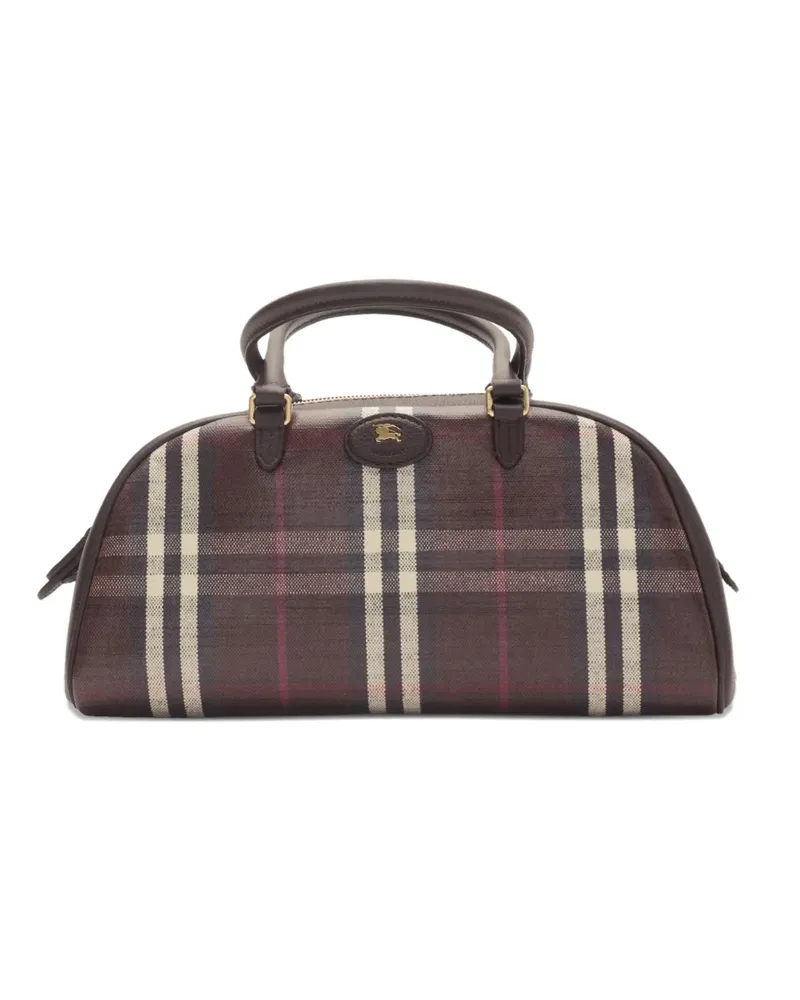 Burberry Highlands Bowlingtasche mit Check - Braun Braun