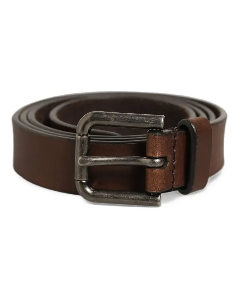 Dolce & Gabbana leather buckle belt - Braun Braun