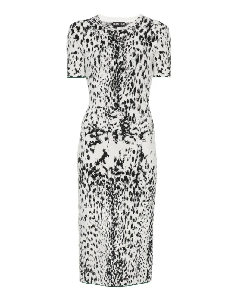 Tom Ford Kleid mit Print - Weiß Weiß