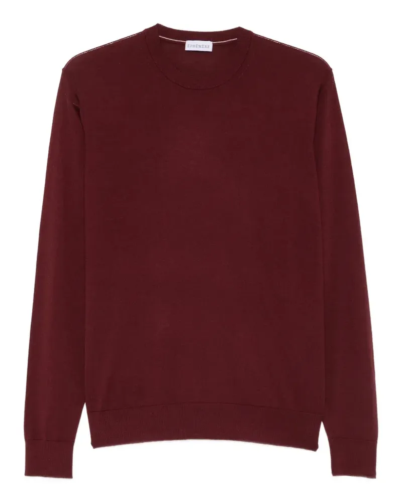 Diktat Pullover mit rundem Ausschnitt - Rot Rot