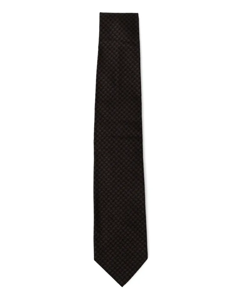 Tom Ford Seidenkrawatte mit Jacquardmuster - Braun Braun