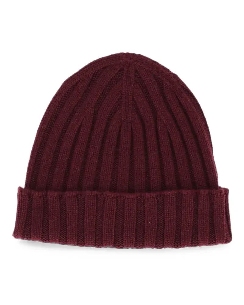 Filippo de Laurentiis ribbed-knit beanie hat - Rot Rot