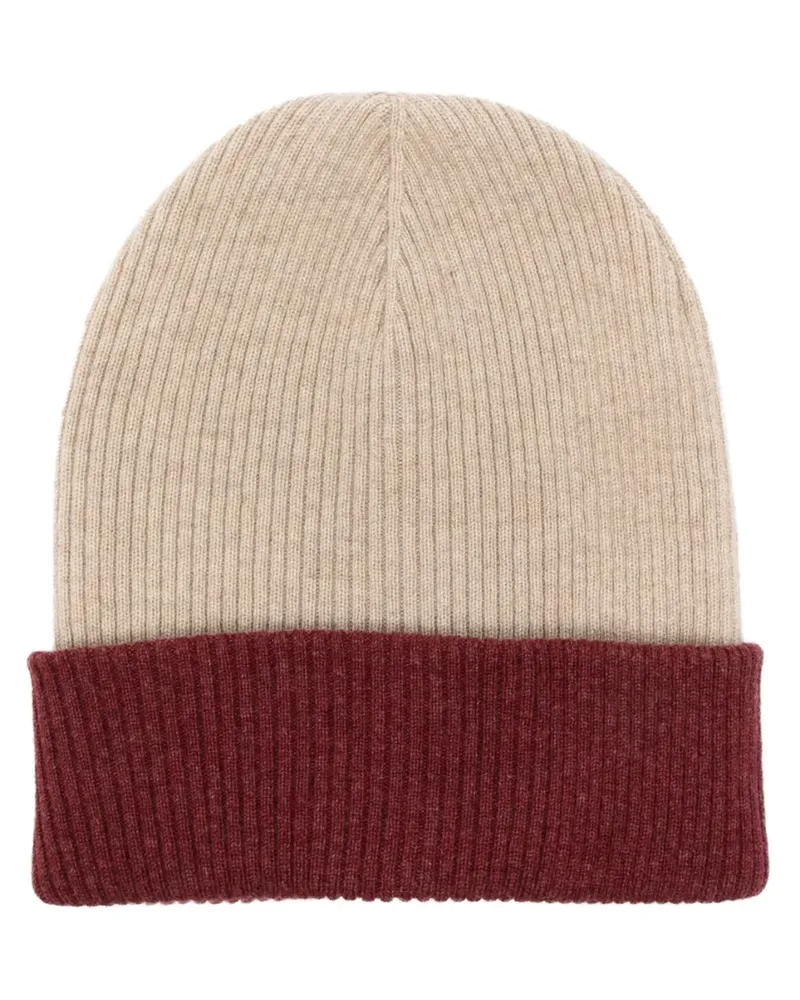 Brunello Cucinelli Gerippte Beanie aus Kaschmir - Nude Nude