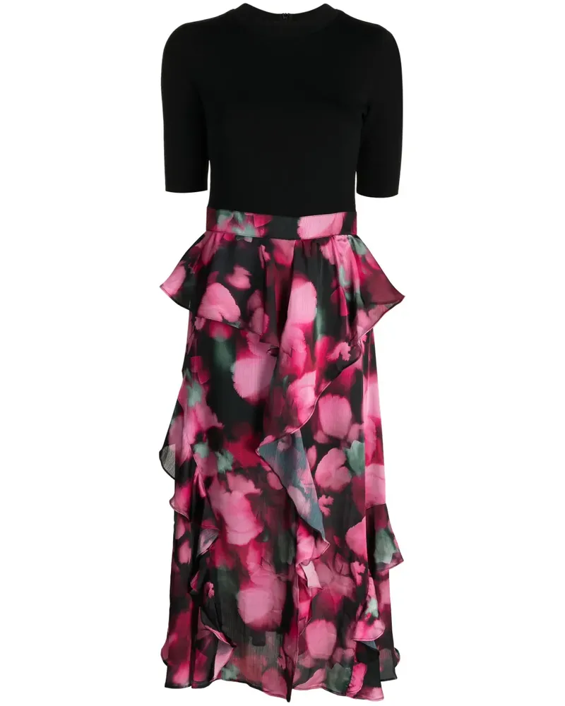 Ted Baker Kleid mit Blumen-Print - Schwarz Schwarz