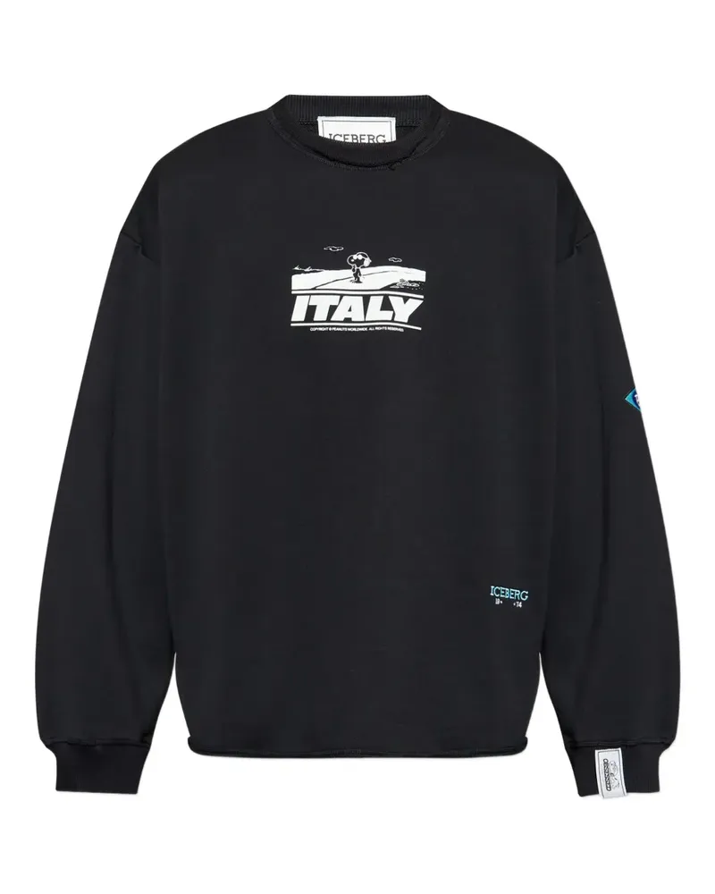 Iceberg x Peanuts Sweatshirt - Schwarz Schwarz