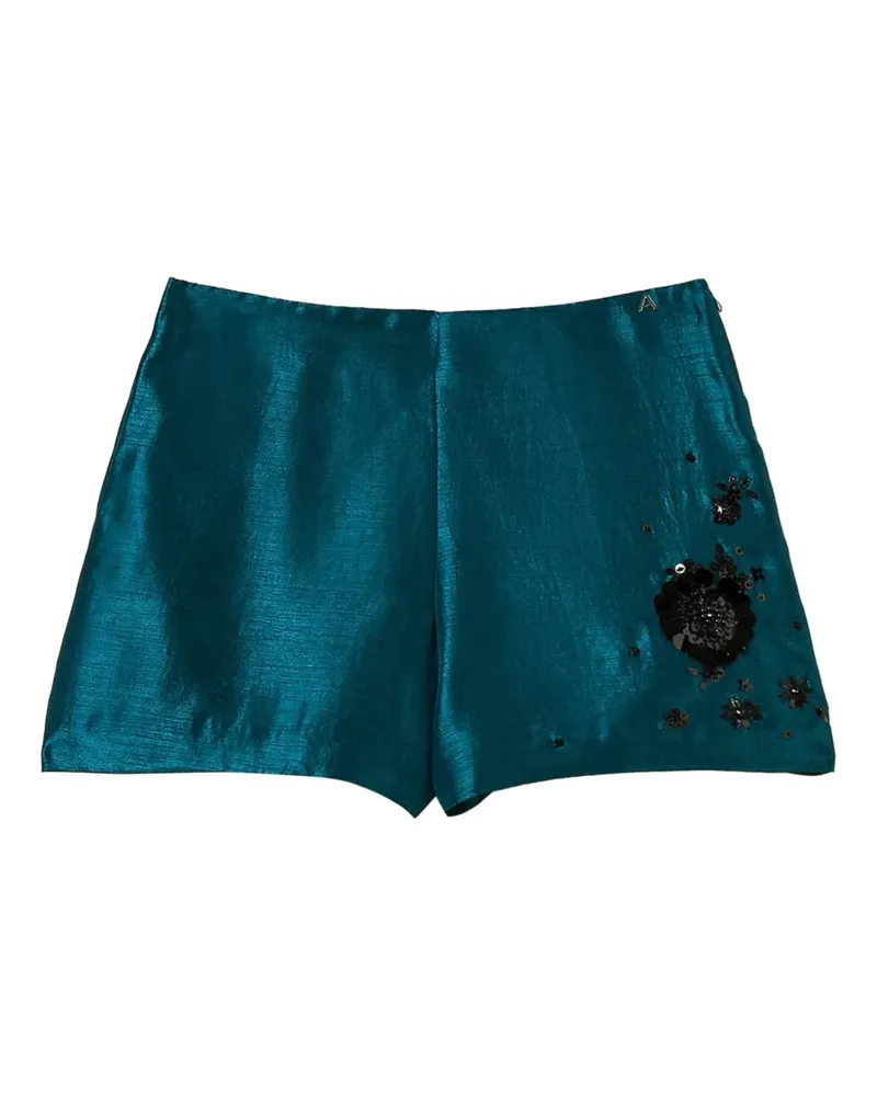 Twin-Set Shorts mit Pailletten - Grün Grün