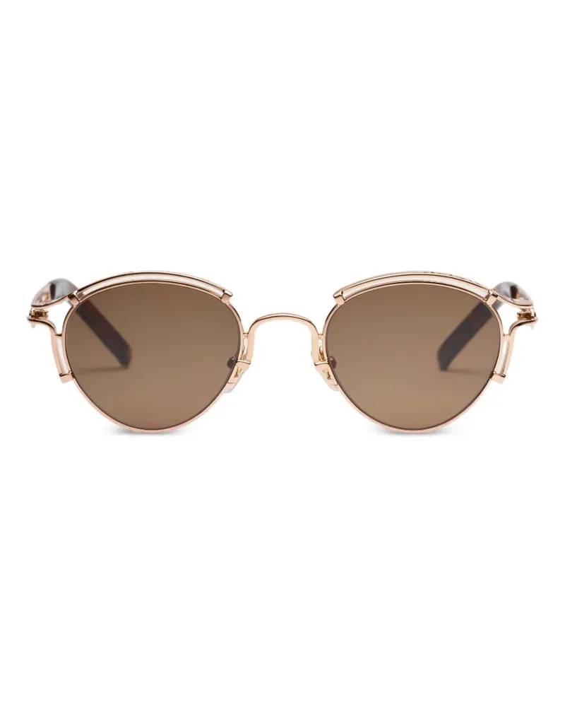 Jean Paul Gaultier pilot-frame sunglasses - Gold Gold