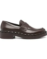 Valentino Garavani Rockstud M-Way Loafer Braun