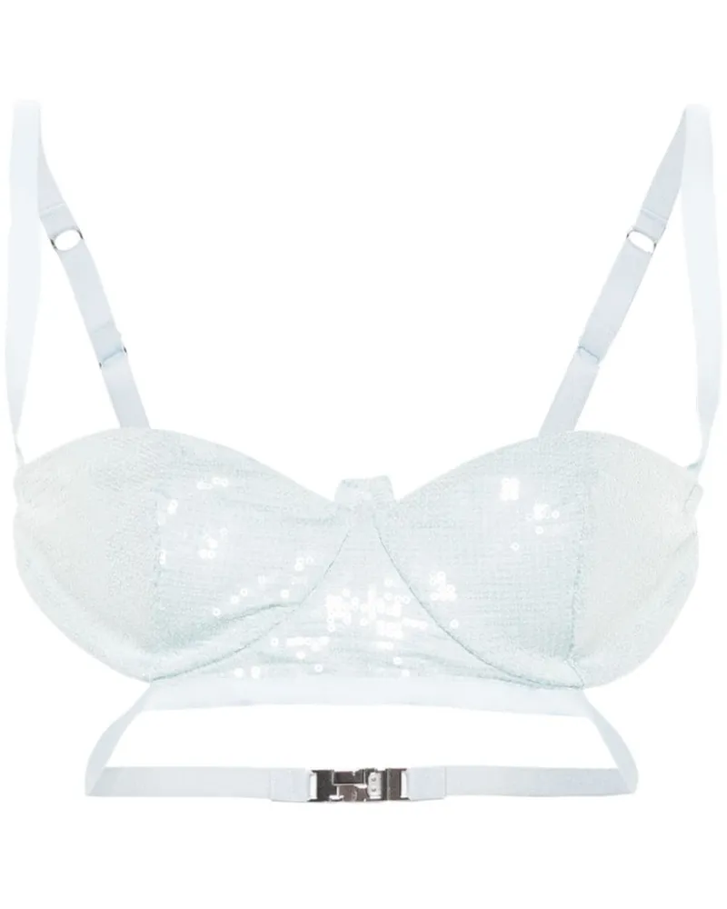 GCDS BH mit Pailletten - Blau Blau