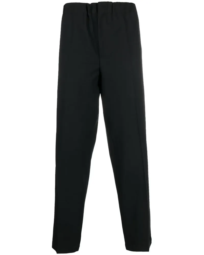 Jil Sander Bundfaltenhose mit geradem Schnitt - Schwarz Schwarz