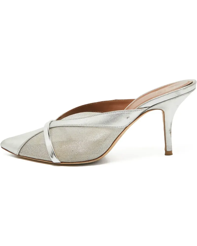 Malone Souliers Pumps im Metallic-Look 90mm - Silber Silber