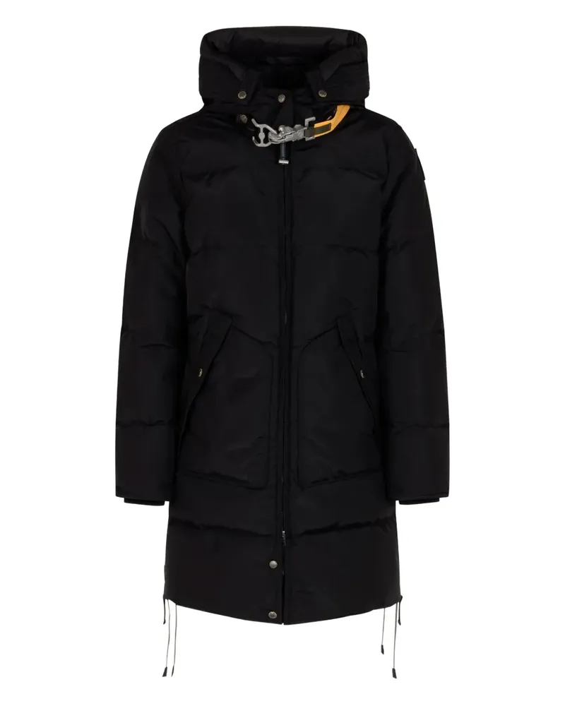 Parajumpers Gesteppter Long Bear Kapuzenmantel - Schwarz Schwarz