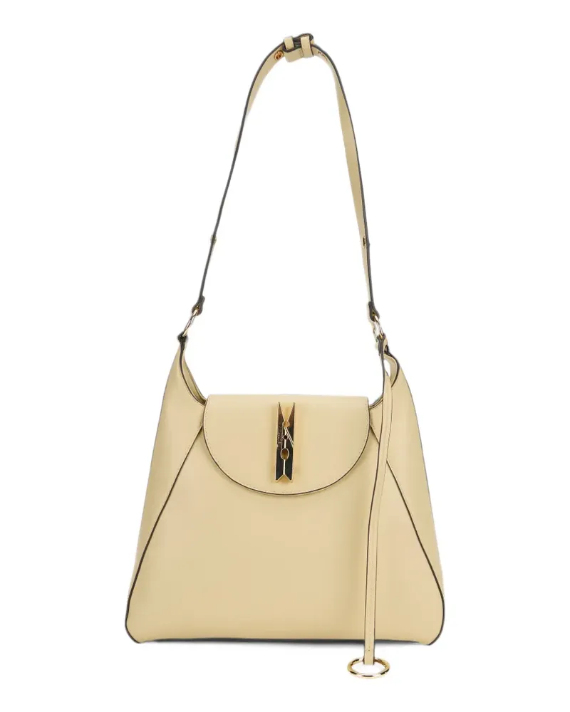 Moschino Tote Bag mit verstellbarem Riemen und Wäscheklammer - Gelb Gelb