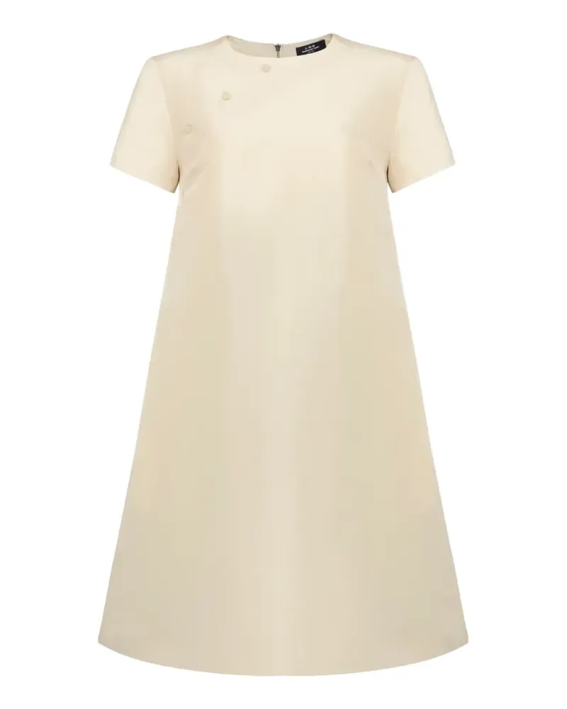 Shanghai Tang button-detail silk dress - Nude Nude