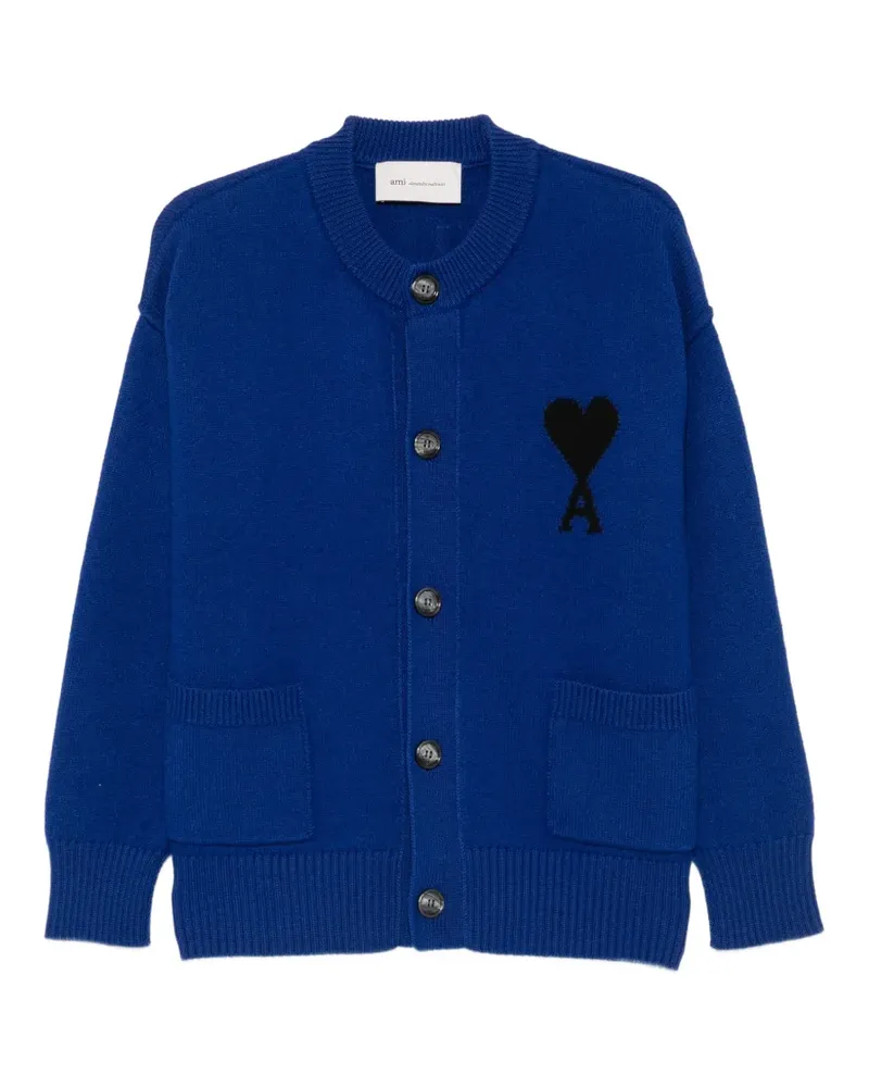 AMI Paris Ami de Coeur cardigan - Blau Blau