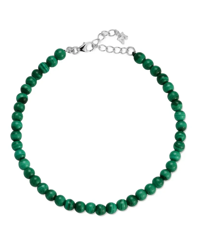 MATEO Armband aus Malachit - Silber Silber