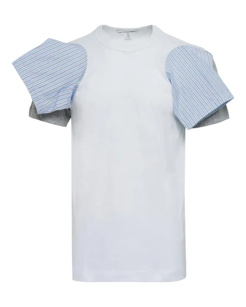 Comme des Garçons T-Shirt mit doppelten Ärmeln - Weiß Weiß