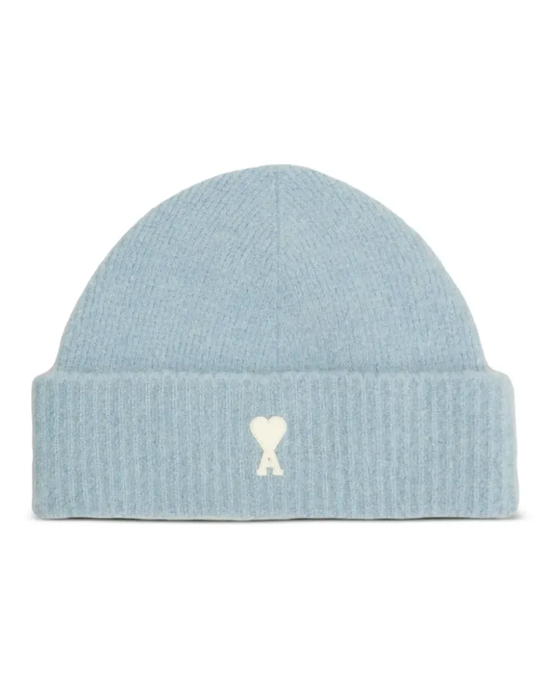 AMI Paris Ami de Coeur Beanie - Blau Blau