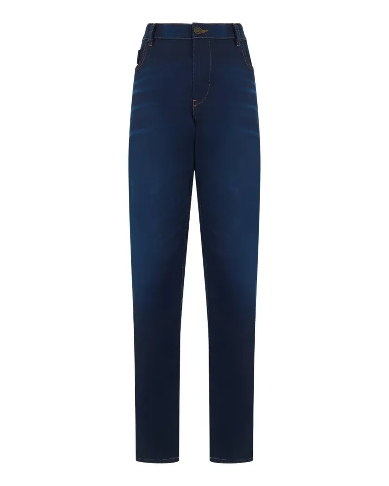 Diesel high-waisted straight-leg jeans - Blau Blau