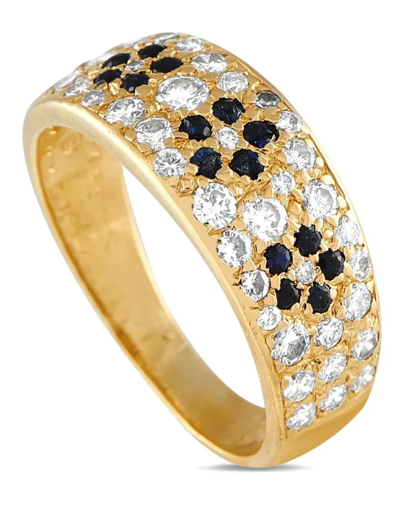 Van Cleef & Arpels 18K yellow gold diamond and sapphire ring Gold