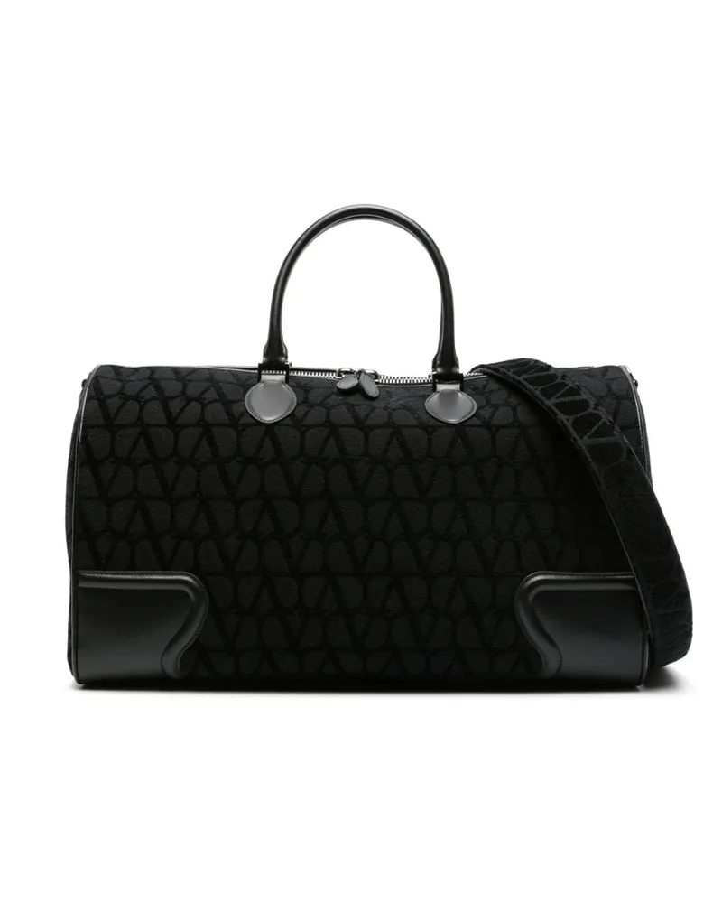 Valentino Garavani Reisetasche mit Toile Iconographe-Muster - Schwarz Schwarz