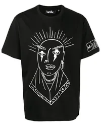 Haculla T-Shirt mit Zeichnungs-Print Schwarz