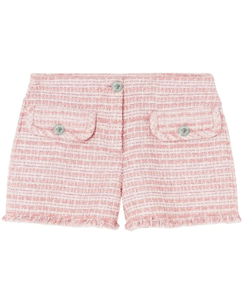 Versace Kurze Tweed-Shorts - Rosa Rosa