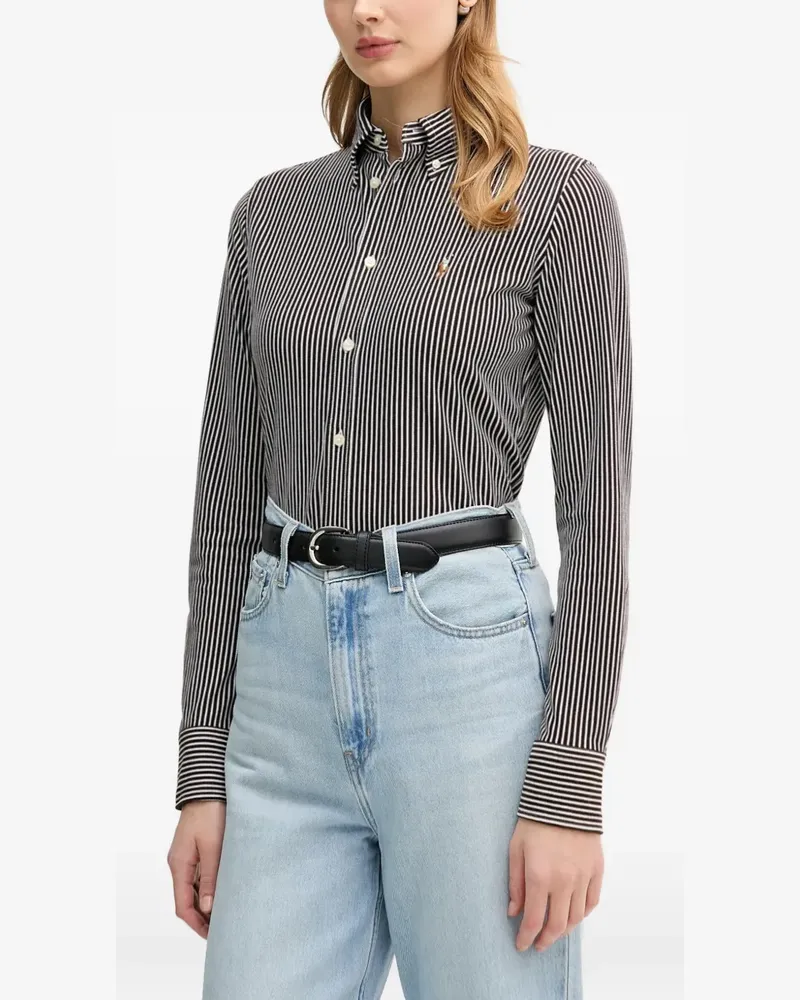 Ralph Lauren Gestreiftes Hemd - Schwarz Schwarz
