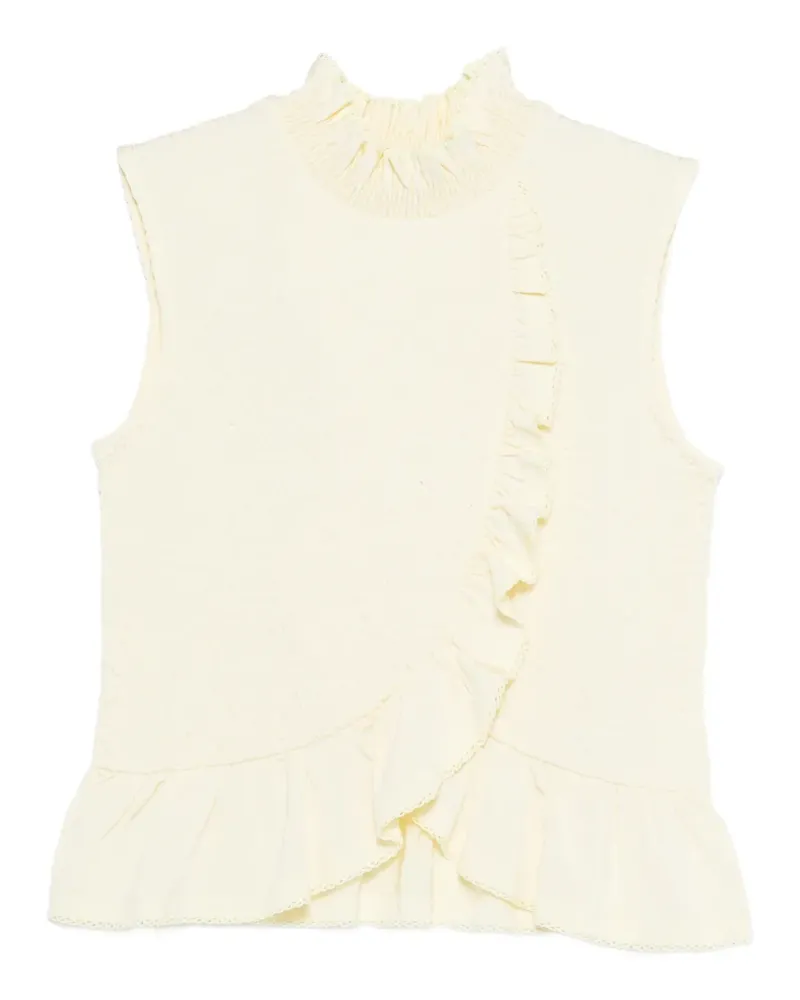 Sandro Oberteil mit Stehkragen - Gelb Gelb