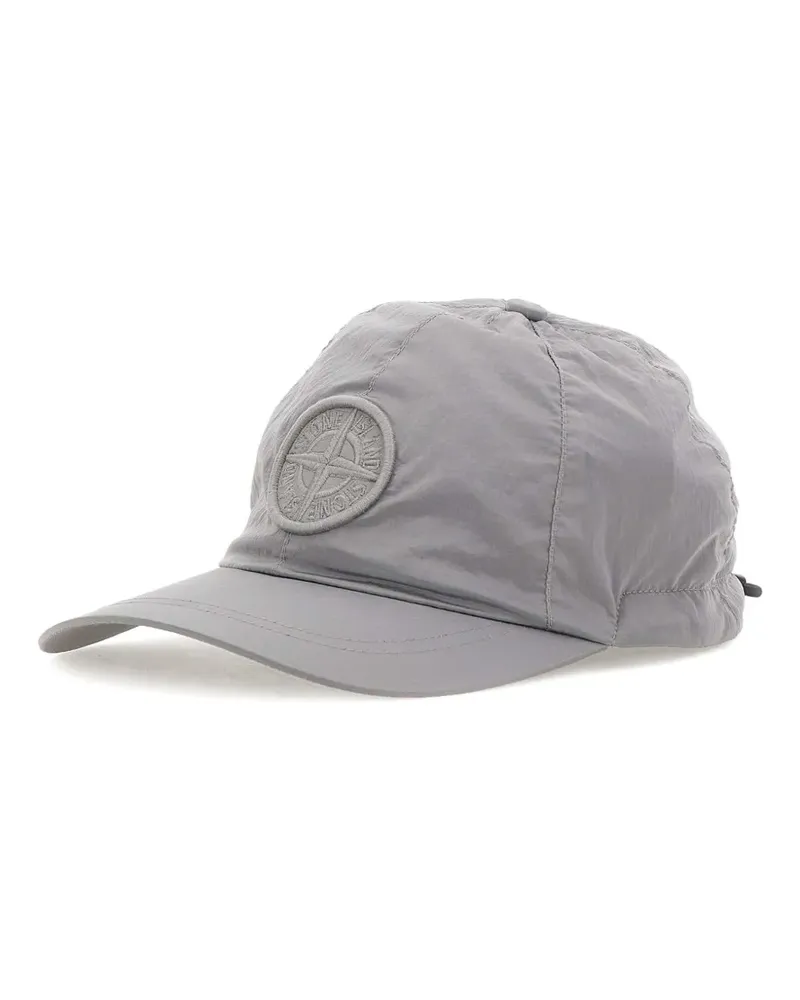 Stone Island Baseballkappe mit Kompass-Logo - Grau Grau