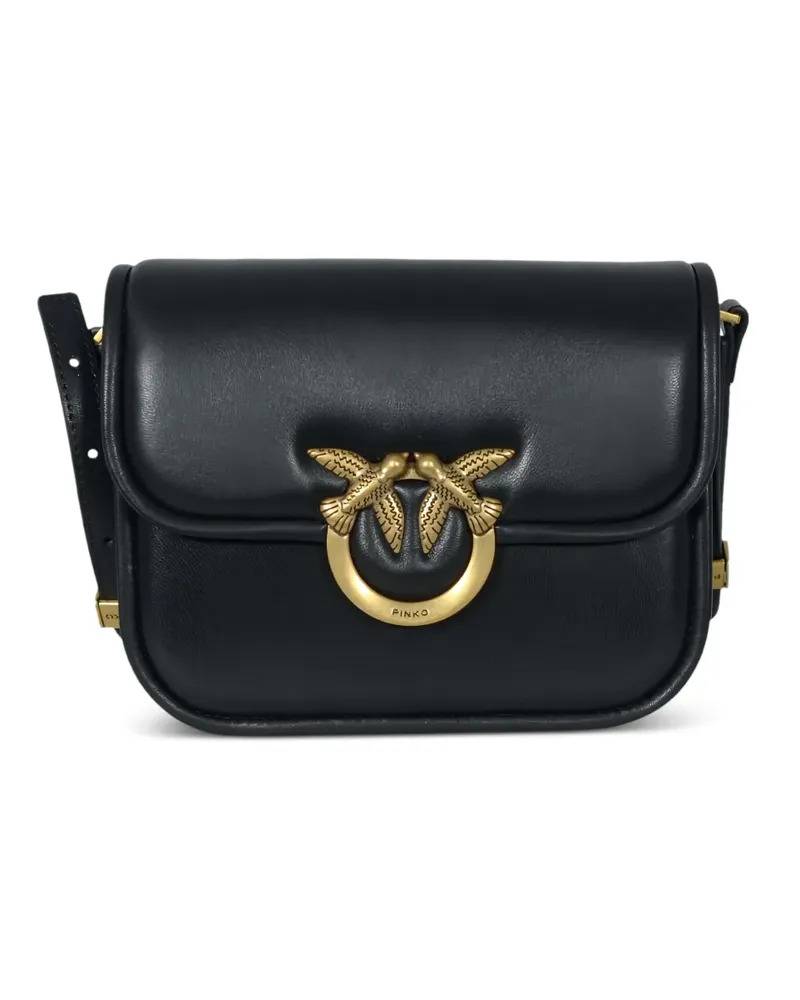 Pinko Kleine Love Birds Schultertasche - Schwarz Schwarz