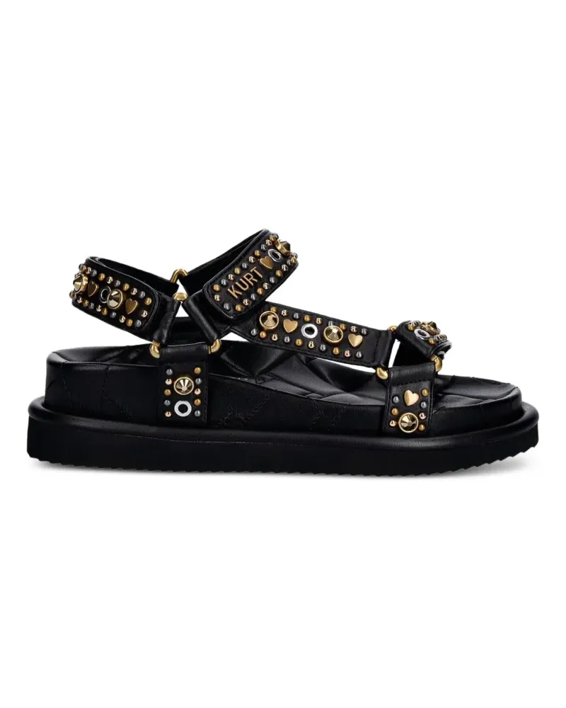 Kurt Geiger Orson quilted stud-embellished sandals - Schwarz Schwarz