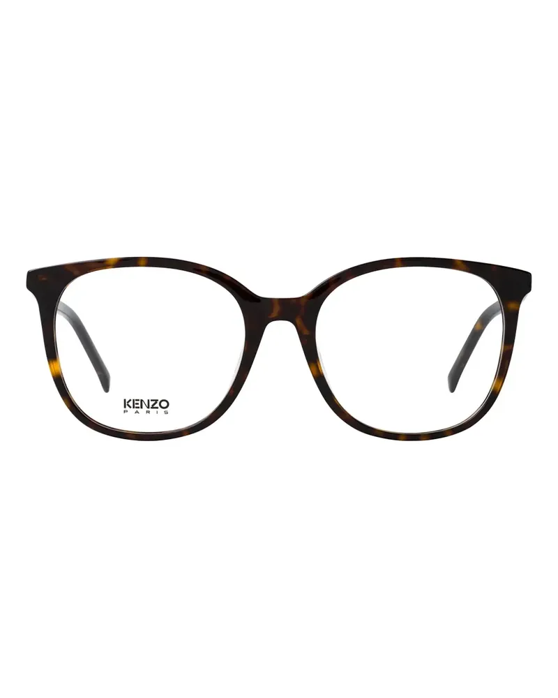 Kenzo Runde Brille in Schildpattoptik - Braun Braun