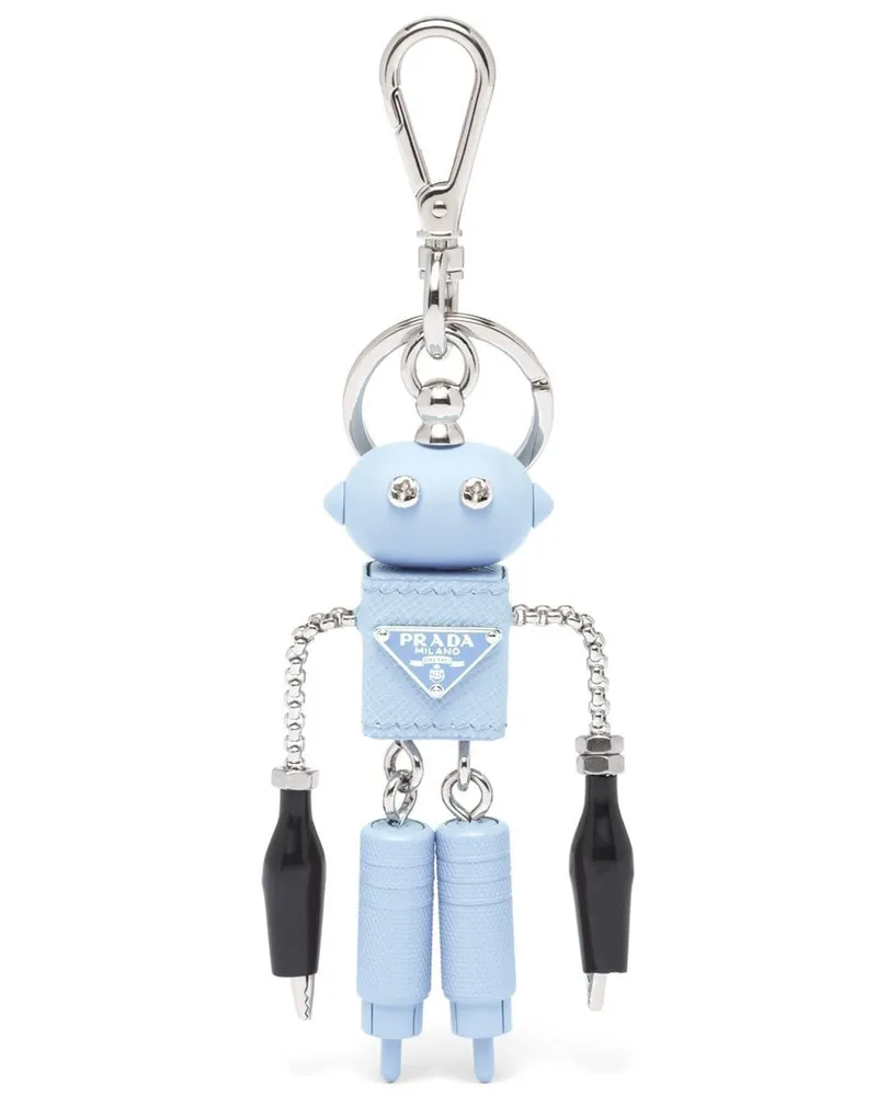 Prada Schlüsselanhänger mit Roboter Blau