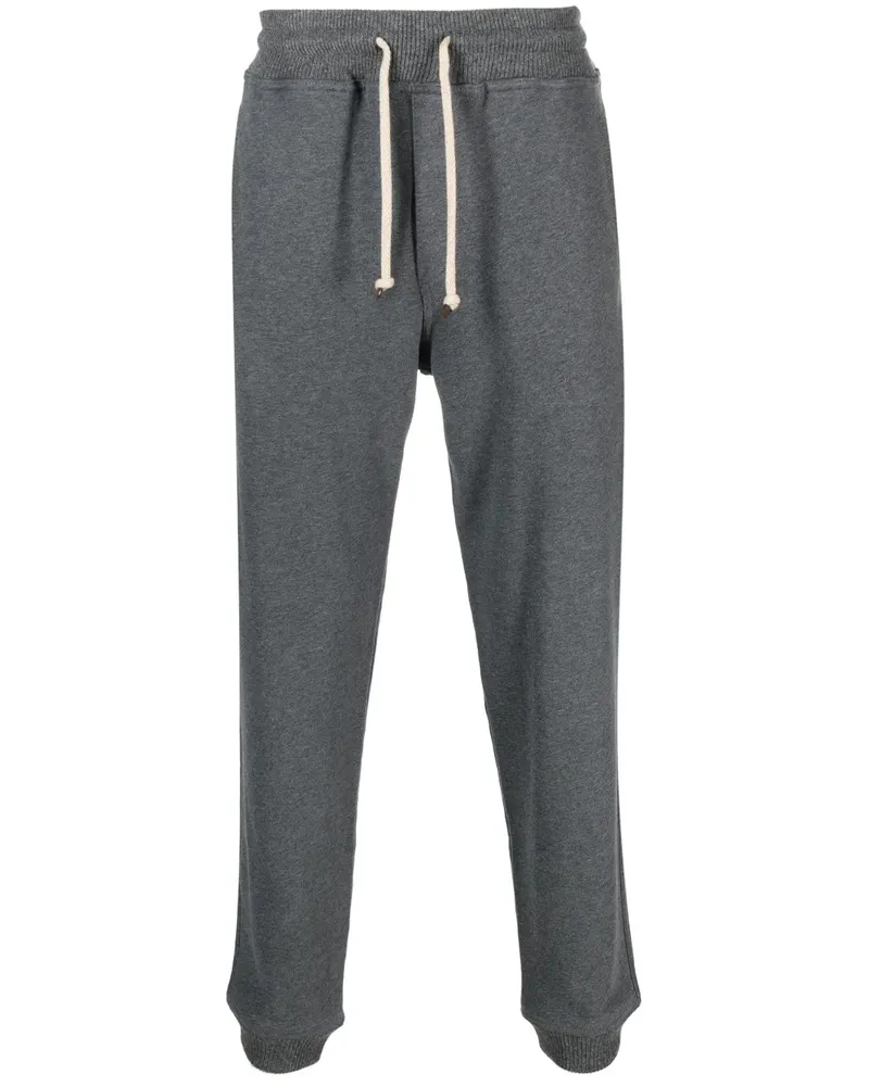 Brunello Cucinelli Melierte Hose mit Kordelzug - Grau Grau