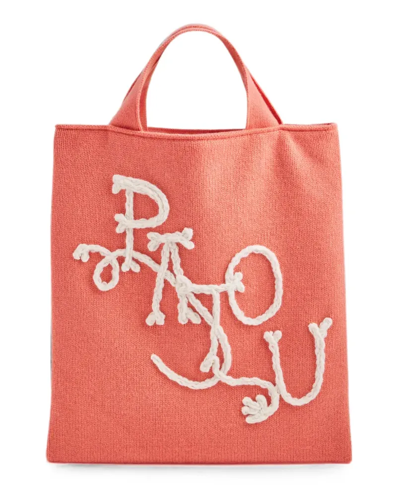 Patou cornelly embroidered tote bag - Orange Orange