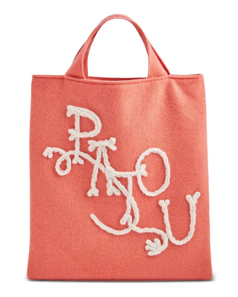 Patou Cornelly Tote Bag mit Stickerei - Orange Orange
