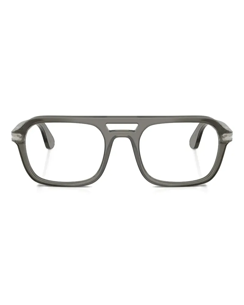 Persol double-bridge pilot glasses - Grau Grau