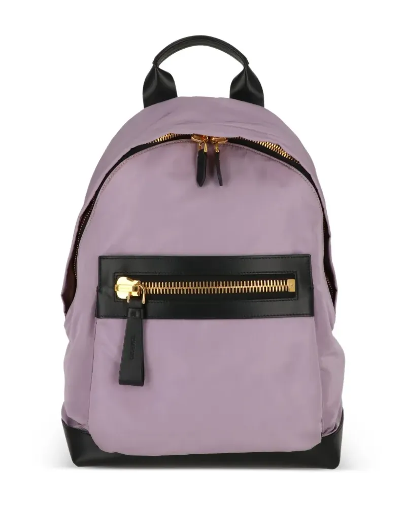 Tom Ford leather-trim zip-fastening backpack - Rosa Rosa