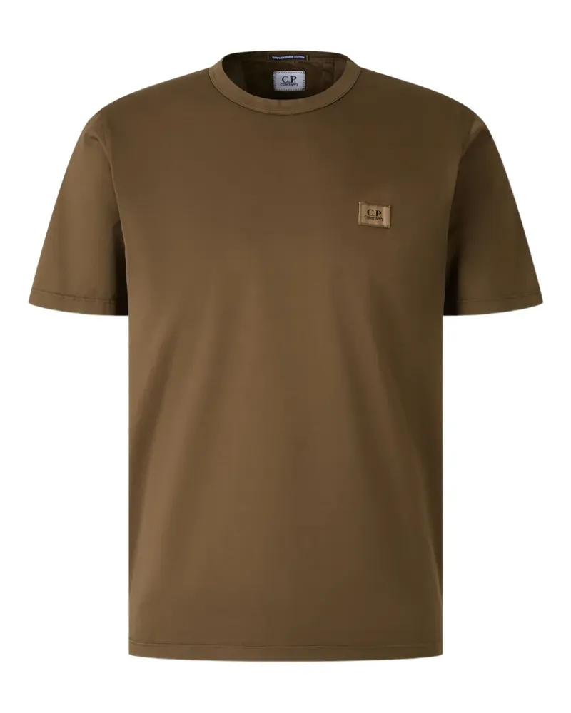 C.P. Company T-Shirt mit Logo-Patch - Grün Grün
