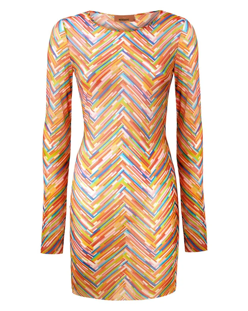 Missoni Minikleid mit Print - Orange Orange