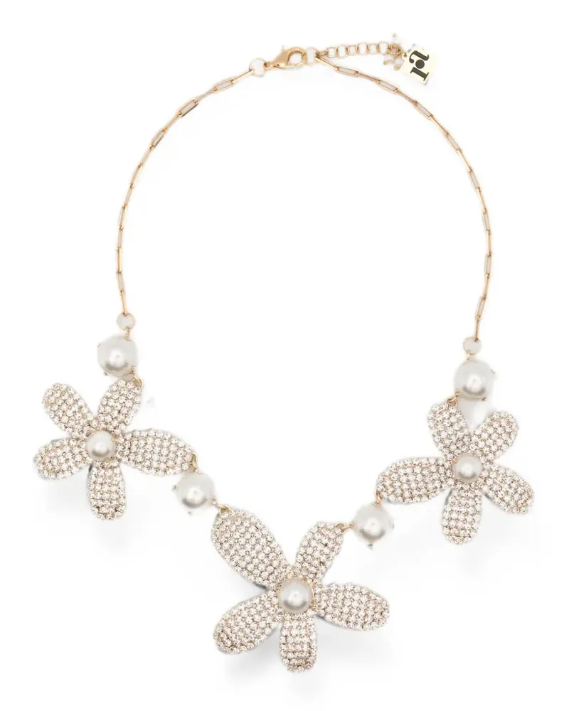 Rosantica crystal-embellished necklace - Gold Gold