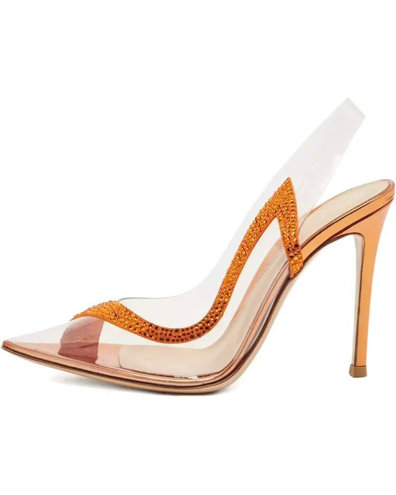 Gianvito Rossi Hortensia slingback pumps - Weiß Weiß